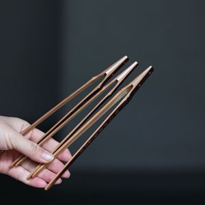 Handmade Bamboo <b>Tea</b> Tongs Non Slip Wooden Handle Traditional Chinese Kung Fu <b>Tea</b> <b>Set</b> Accessories For Afternoon <b>Tea</b> - Product Image 2
