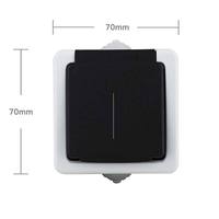 Interruptor de Pared Eléctrico con Enchufe, Interruptor de Pared RF de 2 Tomas con Interruptor de Luz, Enchufe de Pared Australiano, Interruptores de Pared