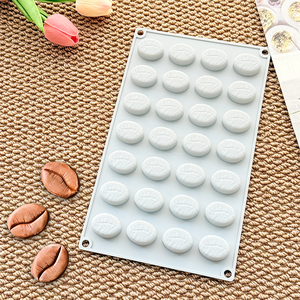 שעועית קפה מוס עוגת עובש מיני קפה ציפוי קישוט עובש מיני קפה ציפוי קישוט עובש סיליקון - Product Image 3