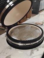 Dapur Luar Ruangan di Teras Atap, Kabinet BBQ Modular Baja Tahan Karat 304 dengan Panggangan Kamado, Panggangan Gas, dan Wastafel