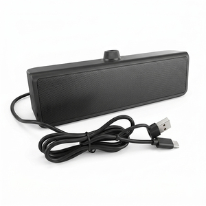 USB Computer Speakers with Dual USB-A & USB-<b>C</b> Ports <b>Plug</b> and Play Laptop Desktop PC Speaker for Home Office Computer - Product Image 1