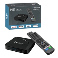 Venta caliente de fábrica S905X5M 4G 32G TV BOX Android14 4K Smart OTT TV Box para juegos Movie Digital Signage Setop Box