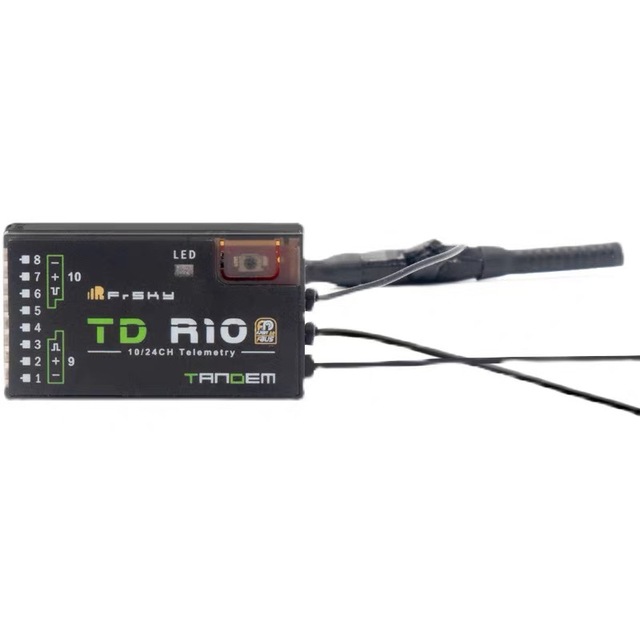 FrSky TD R10 Tandem Dual-Band Receiver 2.4G 900MHz 10 Channels Telemetry RC Receiver for RC Airplane Helicopter Drone DIY Parts