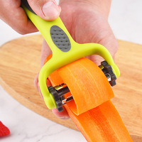 Moderne 3-In-1 Multifunctionele Groente-En Fruitschiller Milieuvriendelijke Julienne Dicer & Raspen Voor Keukengebruik