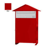 Boîte à colis autoportante robuste, imperméable, avec revêtement en poudre, accès frontal, grande capacité, boîte aux lettres extérieure antivol