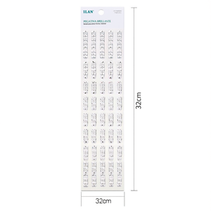 Adesivo decorativo per unghie con strass scintillanti Ilan da 32 cm - Product Image 1