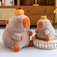 Peluche Capybara en Gros, Mignonne et Rembourrée, avec Poireau, Décoration d'Intérieur, Cadeau pour Enfants, Poupée Capybara Douce en Coton PP, Jouets