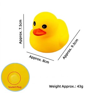 Juguetes <span class=keywords><strong>de</strong></span> Baño <span class=keywords><strong>de</strong></span> Goma con Forma <span class=keywords><strong>de</strong></span> Pato <span class=keywords><strong>de</strong></span> <span class=keywords><strong>3</strong></span> Pulgadas, Impresos Personalizados, con Sellado Inferior que Evita la Entrada <span class=keywords><strong>de</strong></span> <span class=keywords><strong>Agua</strong></span>, Juguetes Únicos para la Bañera para Niños - Product Image 6