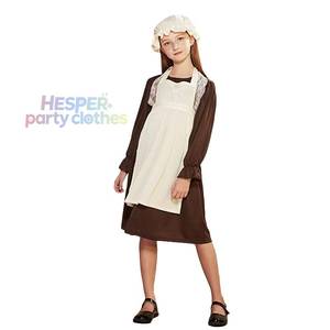 Ensemble de costume de cosplay de demoiselle victorienne pour filles HP, tablier en polyester, pour Halloween, carnaval, fête costumée, jeu de rôle - Product Image 1