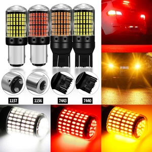 Feu Stop LED Automobile 1157 7440 7443 144SMD Ampoule Haute Luminosité Anti-éblouissement Canbus 1156 Clignotant - Product Image 3