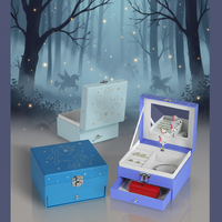 Caja Musical Personalizada con Canción, de Manivela, Ecológica, con Cajón, Regalo Musical para Niñas, con Estampado en Caliente