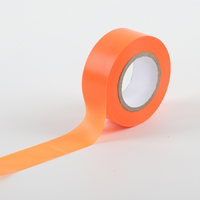 Ruban de marquage de sentier pour chasseurs, orange fluo haute visibilité, 50 m, ruban de signalisation de sécurité en PVC, rouleau