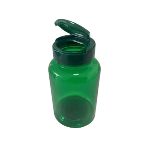 Tùy chỉnh logo 120ml màu xanh lá cây <span class=keywords><strong>Pet</strong></span> miệng rộng rỗng dược phẩm phân hủy sinh học chai nhựa viên nang với vít cap - Product Image 6