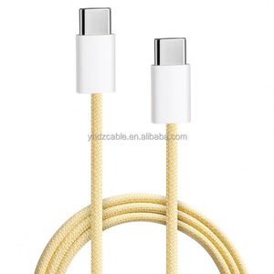 Type-C to Type-C 60W Braided Data <b>Cable</b> with 2USB Compatible with iPhone15ProMax USB Charging <b>Cable</b> for Cell Phones - Product Image 4