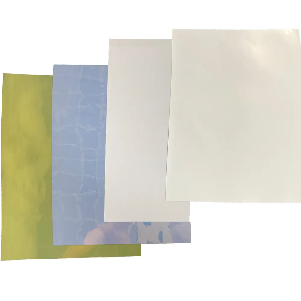 Etiqueta de logotipo de folha impermeável, inkjet transparente a4 de pvc impressão impressa personalizada a3 para papel adesivo de vinil transparente