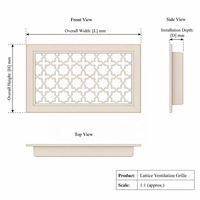 Diffuseurs linéaires en aluminium sculpté sur mesure, grilles de ventilation carrées pour systèmes HVAC
