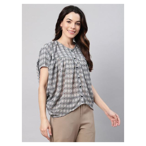 Haut élégant pour femmes, haut de bureau et de tous les jours, haut confortable et tendance pour femmes occidentales, en vente au prix du fournisseur - Product Image 1
