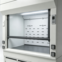 Hotte à fumées chimiques tout acier haute capacité avec armoire de rangement pour laboratoire et équipement de ventilation de sécurité