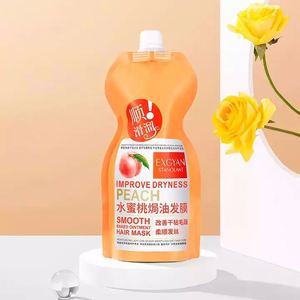 <span class=keywords><strong>Mascarilla</strong></span> Capilar Reparadora, Suavizante y Nutritiva <span class=keywords><strong>de</strong></span> <span class=keywords><strong>Leche</strong></span> <span class=keywords><strong>de</strong></span> <span class=keywords><strong>Cabra</strong></span>, Miel y Melocotón Orgánico, Marca Privada OEM EXGYAN, <span class=keywords><strong>para</strong></span> un <span class=keywords><strong>Cabello</strong></span> Sedoso y Hermoso - Product Image 6