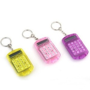 เครื่องคิดเลขแบบพลิกขนาดเล็กใส พกพาสะดวก ของขวัญสำหรับนักเรียนสอบ พลาสติก สีเหลือง สีฟ้า สีชมพู - Product Image 2