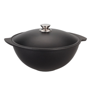 Casserole en aluminium léger avec couvercle pour la cuisine à domicile, chauffage rapide, ustensiles de cuisine, idéal pour remuer, facile à nettoyer - Product Image 1