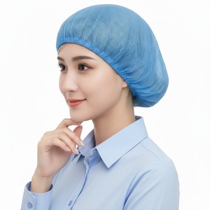 Gorro de trabajo de malla reutilizable al por mayor, transpirable, antipolvo, elástico, <span class=keywords><strong>para</strong></span> <span class=keywords><strong>chef</strong></span> de cocina, servicio de alimentos y taller, protector de <span class=keywords><strong>cabello</strong></span> - Product Image 6