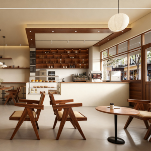 Conception personnalisée de l'intérieur d'une pâtisserie, vitrine à desserts en verre sur mesure, personnalisation de la décoration d'une pâtisserie - Product Image 3