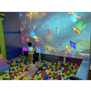 Projetor de piso 3d interativo para crianças, jogo de software de projeção interativo para piso interno, venda quente, 2022