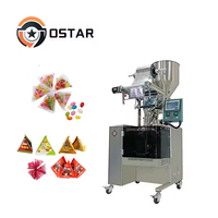 Machine d'emballage multifonctionnelle pour sachets triangulaires de granulés, idéale pour l'emballage de chocolats, de fèves et de noix