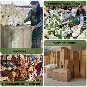 <span class=keywords><strong>NIKA</strong></span> Offres Spéciales fait à la main de verdure artificielle fleur arc rangée mariage soie fleur arc pour mariage événement fête décoration - Product Image 6