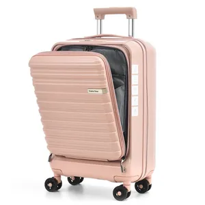 2024 Nieuwe Trends Uitbreidbaar 20 Inch Cabineformaat Lichtgewicht Rits Open Zak Bagage Handbagage Koffer