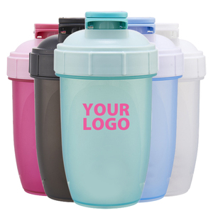 <span class=keywords><strong>2025</strong></span> New Shaker chai 500ml BPA free nhựa Protein Shaker chai nước với máy xay sinh tố - Product Image 4