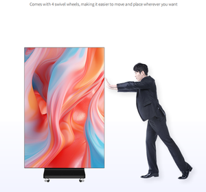 Écran publicitaire vidéo numérique LED portable à 3 volets, intérieur/extérieur, affichage couleur, facile à déplacer et à installer, animation, pour détaillants - Product Image 1