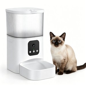 Double Bowl <b>Automatic</b> Pet Feeder Distributeur Automatique Even Feeding Smart Pet Feeder For Multiple Pets Pet Supplies - Product Image 1