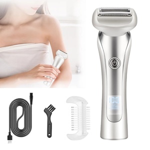 Electric <b>Lady</b> Shaver <b>Razor</b> for Women Bikini Trimmer Wet and Dry Pubic Hair Removal Trimmer for Underarm Body Groomer - Product Image 1