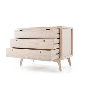 Современный дизайн, комод, комод, шкаф для хранения, деревянная мебель для спальни с 3 ящиками, распродажа
