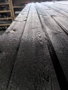 Planches décoratives en <span class=keywords><strong>bois</strong></span> brûlé Yakisugi japonais Shou Sugi Ban, fabriquées à la main - Product Image 2