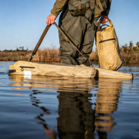 Sac étanche flottant IPX6 pour la chasse aux oiseaux aquatiques en extérieur avec fenêtre d'identification, sac de transport zippé pour la chasse au canard, au faisan et au cerf