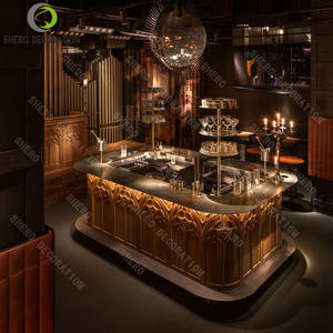 Conception de mobilier de luxe pour boîte de nuit, présentoir à bouteilles de vin durable sur mesure, comptoir de bar, ensemble de canapés pour boîte de nuit - Product Image 2