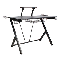 Bureau de jeu d'ordinateur d'éclairage RVB moderne table en métal stable en gros pour bureau à domicile