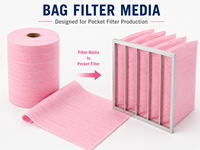 Filtre à air HEPA en rouleau pour système HVAC industriel, média filtrant de poche G4 F5 F6 F7 F8 personnalisé en usine