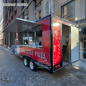 OEM Stainless Steel Foodcart Trailer Cart Coffee Mobile Food Vending Truck - Product Image 4