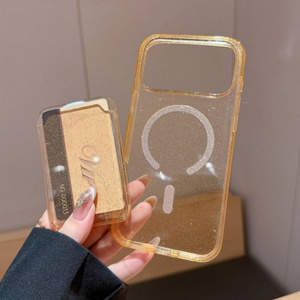 Senyork nueva cartera magnética 2 en 1 con purpurina, tarjetero universal, soporte para teléfono móvil, funda con clip. - Product Image 4