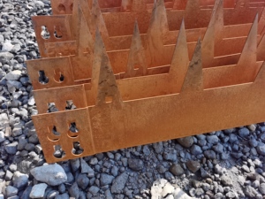 Mur de soutènement décoratif de jardin en acier Corten, bordure de jardin extérieure pour parterres de fleurs - Product Image 6