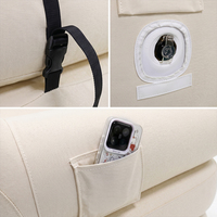 Sofa Tiup Modern, Sofa Lipat, Kasur Tiup, Sofa Udara Multifungsi 2 Dudukan untuk Dalam Ruangan, Patio, dan Halaman