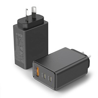Chargeur Super Rapide GaN HNT PD PPS QC3.0 65W Certifié RCM 2C1A Charge Rapide pour Ordinateur Portable Samsung S21 S22 S23 Galaxy Charge
