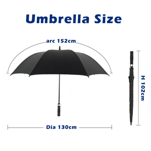Parapluie de golf en fibre de verre aéré coupe-vent de grande taille avec <span class=keywords><strong>sac</strong></span> à bandoulière - Product Image 6