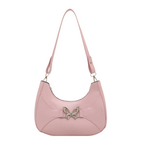 El nuevo estilo de verano Pure Color 2025 es elegante, simple y dulce, con un bolso de un solo hombro inclinado para las axilas para mujer - Product Image 5