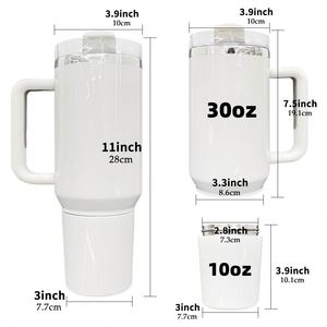 Gobelet isotherme 40 oz H2.0 avec compartiment de rangement pour collations, double paroi en acier inoxydable, avec poignée - Product Image 5