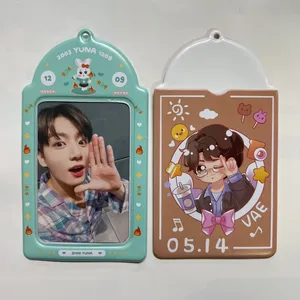 Chaveiro de porta-cartões kpop, chaveiro personalizado original com baixa qüência de pvc